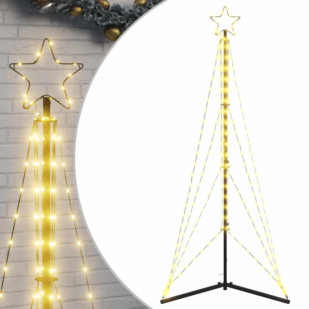 vidaXL LED Christmas Tree 363 LEDs Warm White 182 cm 2