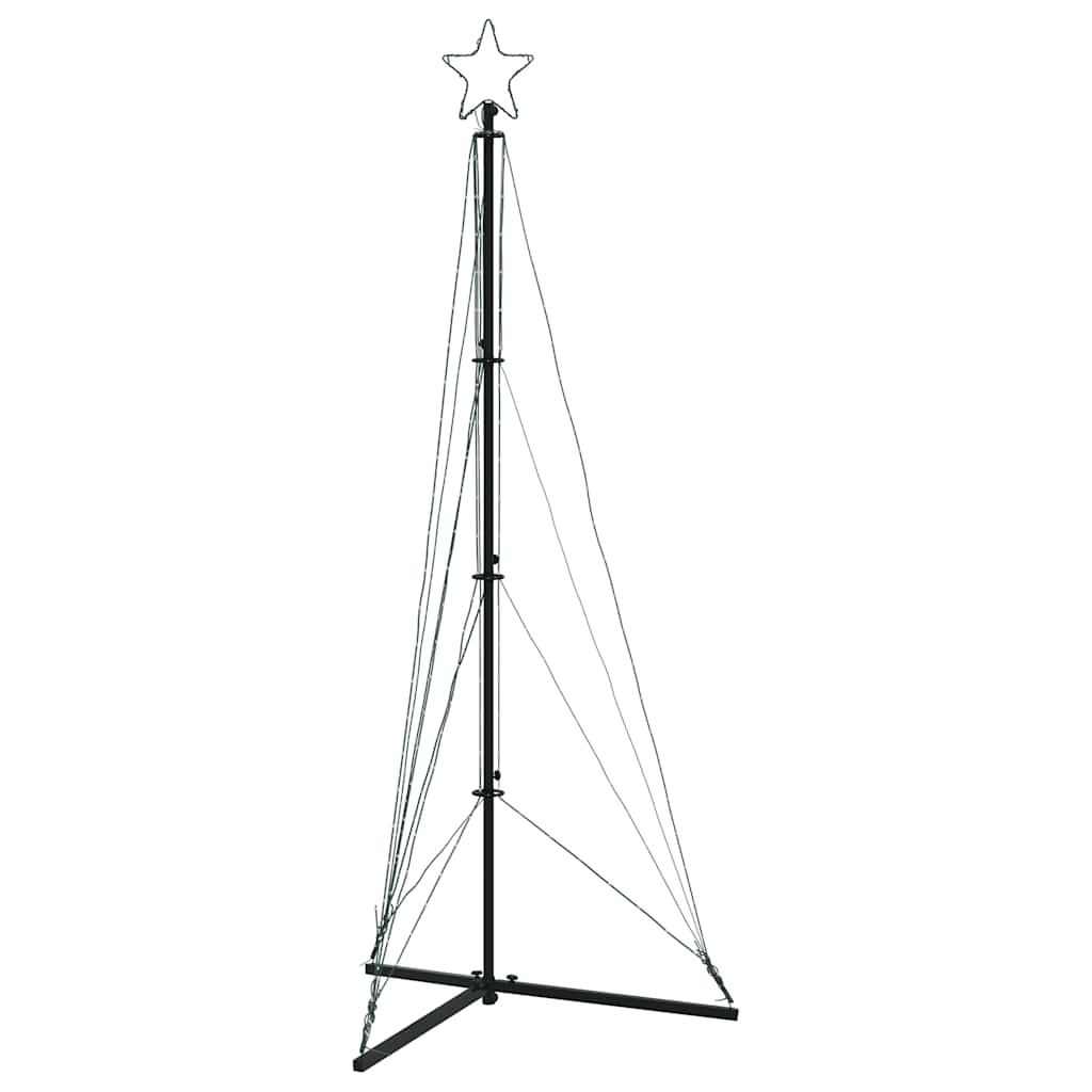 vidaXL LED Christmas Tree 363 LEDs Warm White 182 cm 4