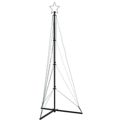 vidaXL LED Christmas Tree 363 LEDs Warm White 182 cm 4