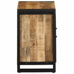 vidaXL Bedside Cabinets 2 pcs Solid Rough Wood Mango 5
