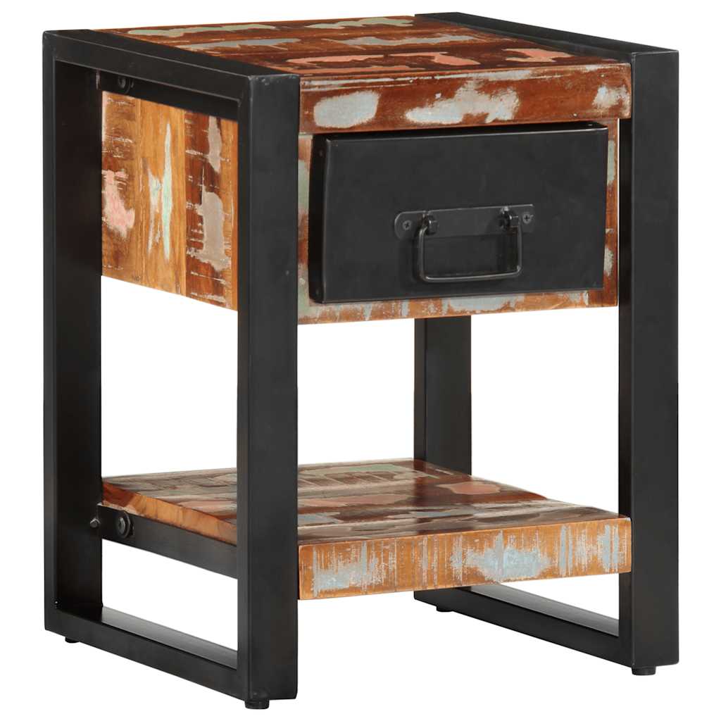 vidaXL Bedside Cabinets 2 pcs Multicolour Solid Rough Wood Mango 3