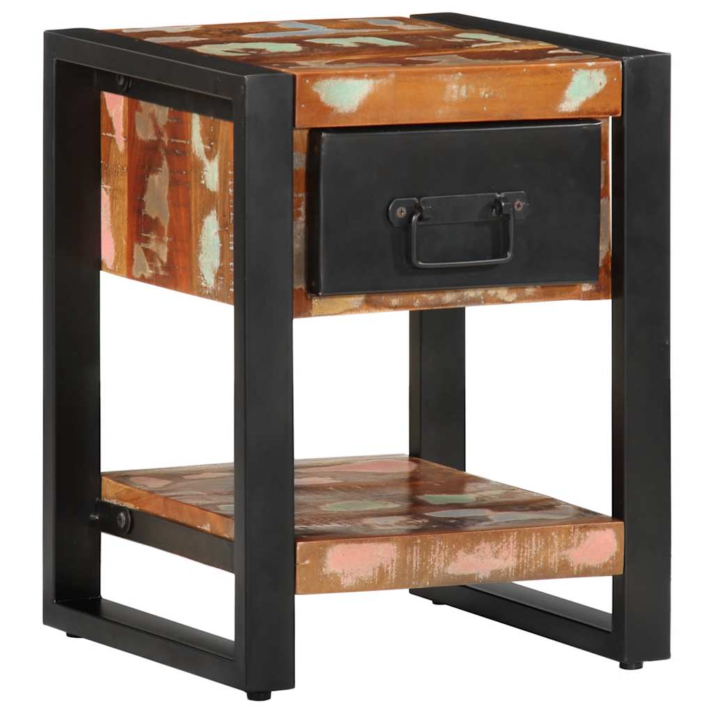 vidaXL Bedside Cabinets 2 pcs Multicolour Solid Rough Wood Mango 4