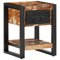 vidaXL Bedside Cabinets 2 pcs Multicolour Solid Rough Wood Mango 5