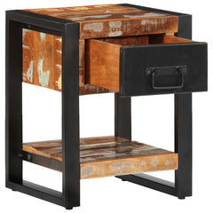 vidaXL Bedside Cabinets 2 pcs Multicolour Solid Rough Wood Mango 6