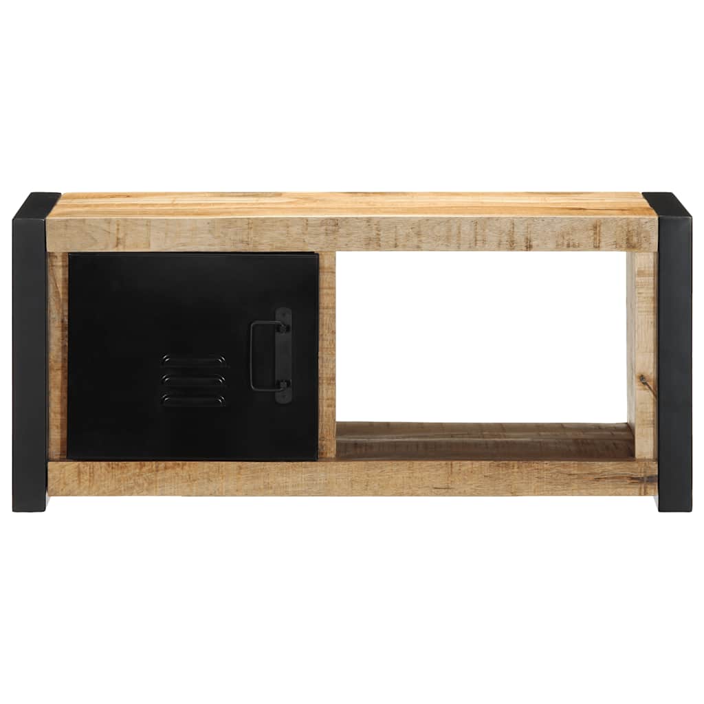 TV Cabinet 80x30x35 cm Solid Wood Reclaimed Solid rough mango wood