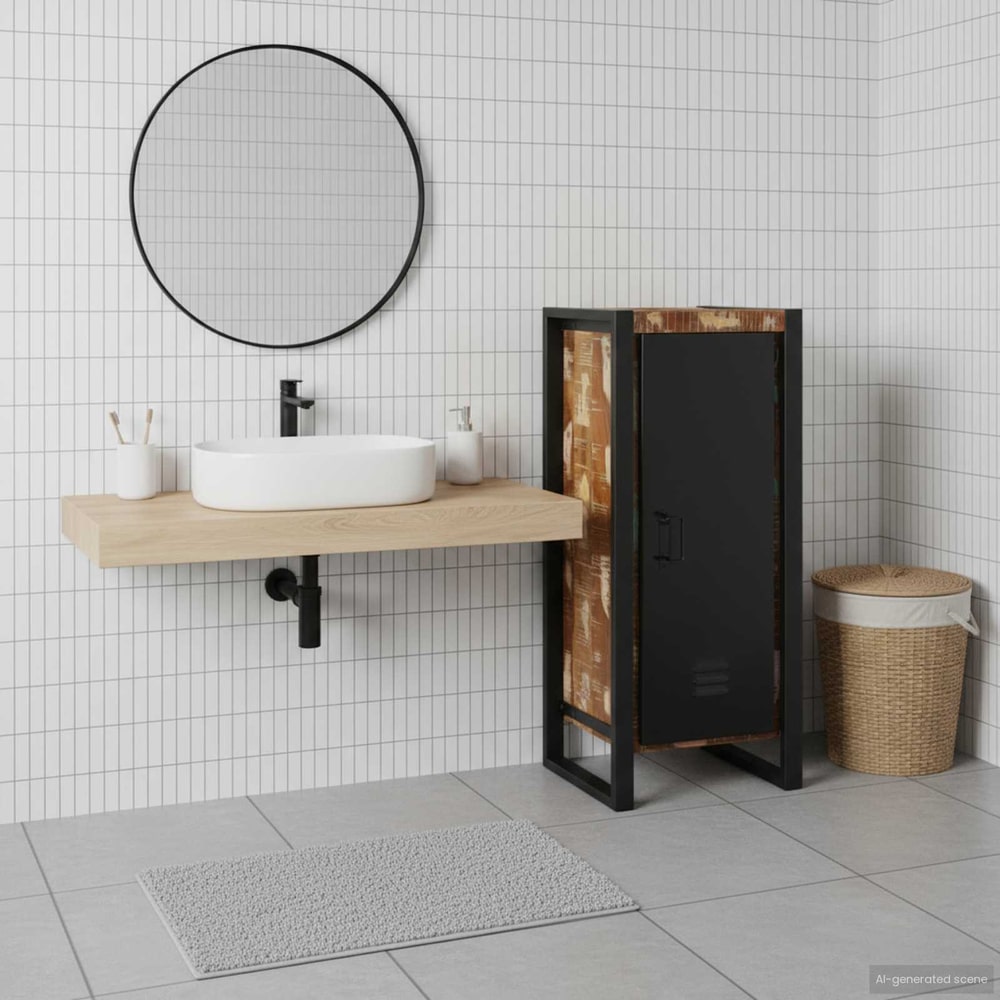 Bathroom Cabinet Brown 40 x 35 x 90 cm Solid Mango Wood Reclaimed wood