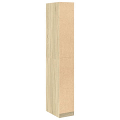 Wardrobe Engineered Wood 30 x 50 x 200 cm 3 Shelves Sonoma oak
