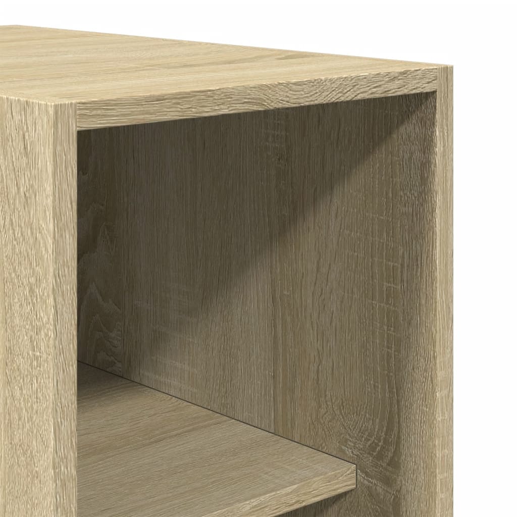 Wardrobe Engineered Wood 30 x 50 x 200 cm 3 Shelves Sonoma oak