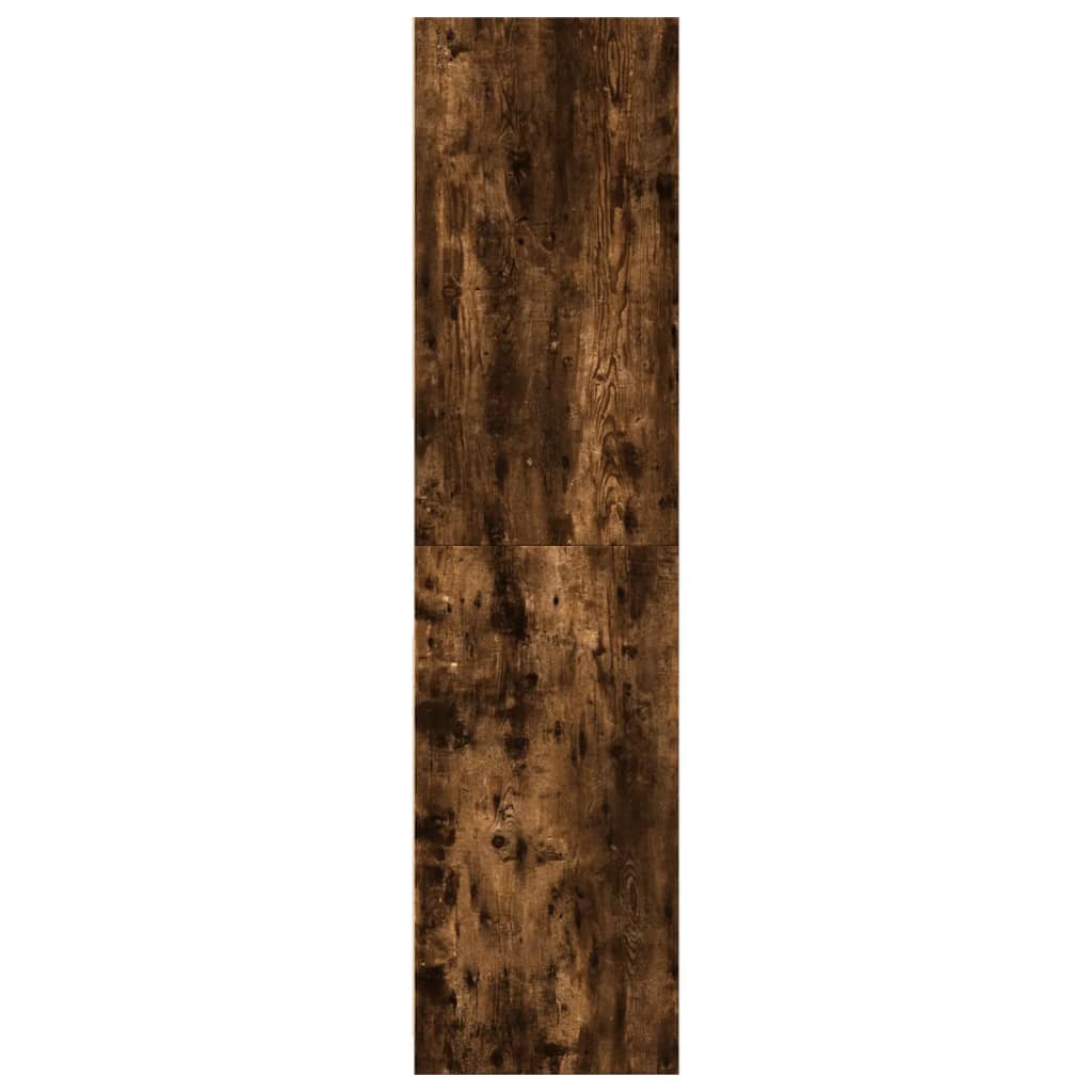 Wardrobe Engineered Wood 80 x 50 x 200 cm 3 Shelves Smoked oak