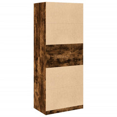 Wardrobe Engineered Wood 80 x 50 x 200 cm 3 Shelves Smoked oak