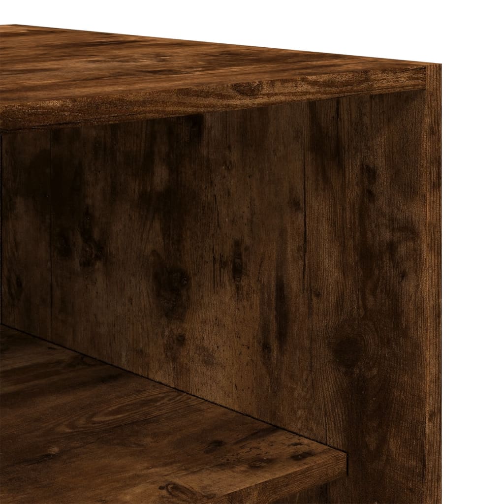 Wardrobe Engineered Wood 80 x 50 x 200 cm 3 Shelves Smoked oak