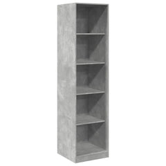 Wardrobe Engineered Wood 50 x 50 x 200 cm 4 Shelves Concrete grey