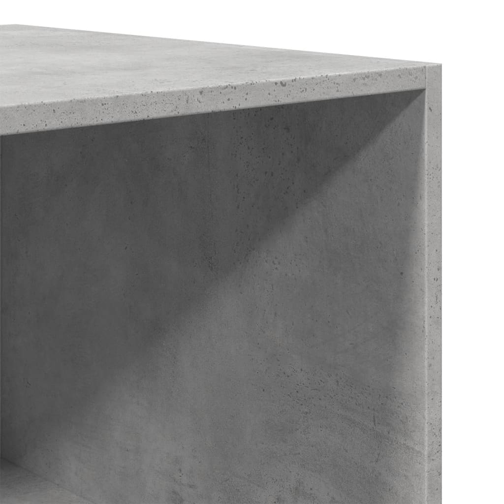 Wardrobe Engineered Wood 50 x 50 x 200 cm 4 Shelves Concrete grey