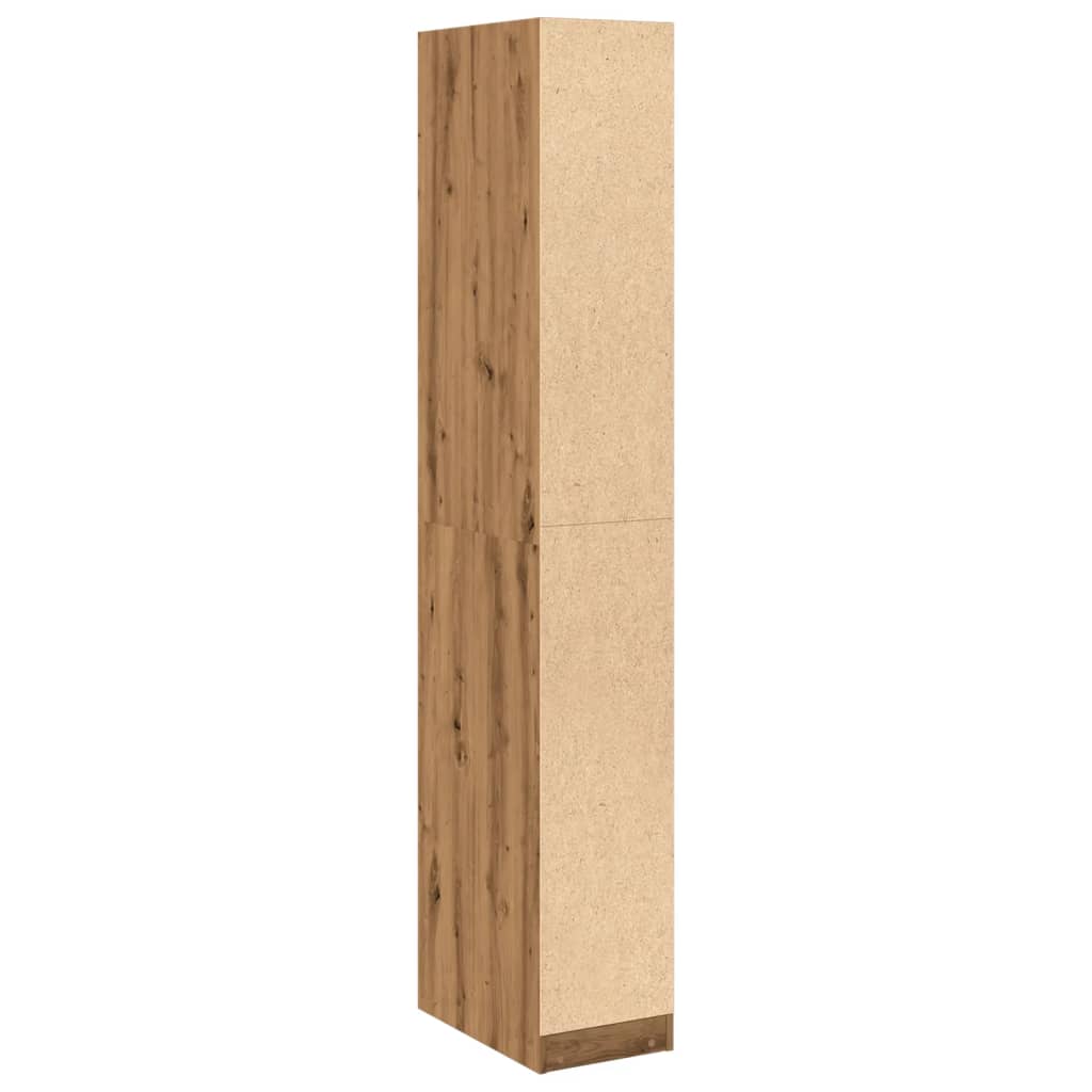 Wardrobe Engineered Wood 30 x 50 x 200 cm 2 Drawers Artisan oak