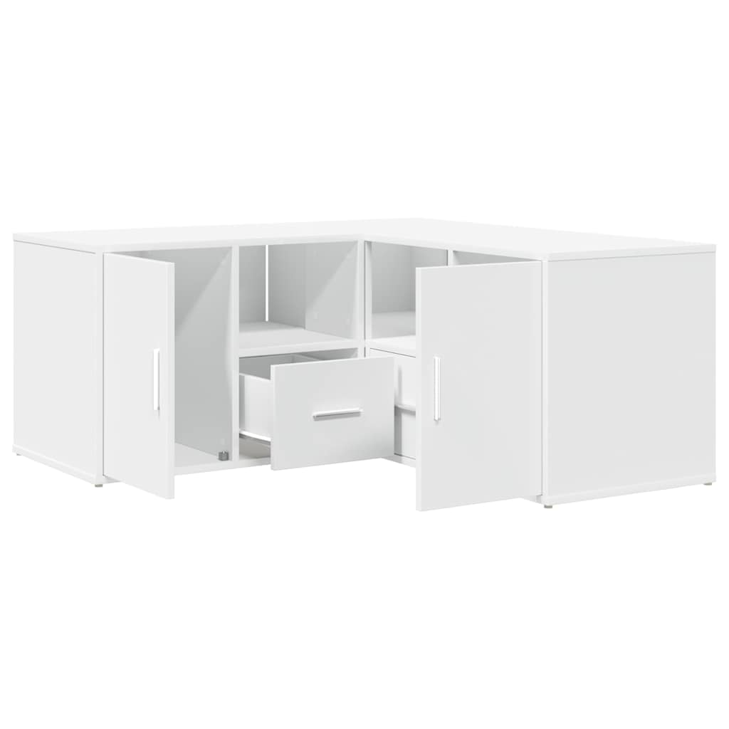 vidaXL Corner Cabinet White 160x40x45 cm Engineered Wood 2