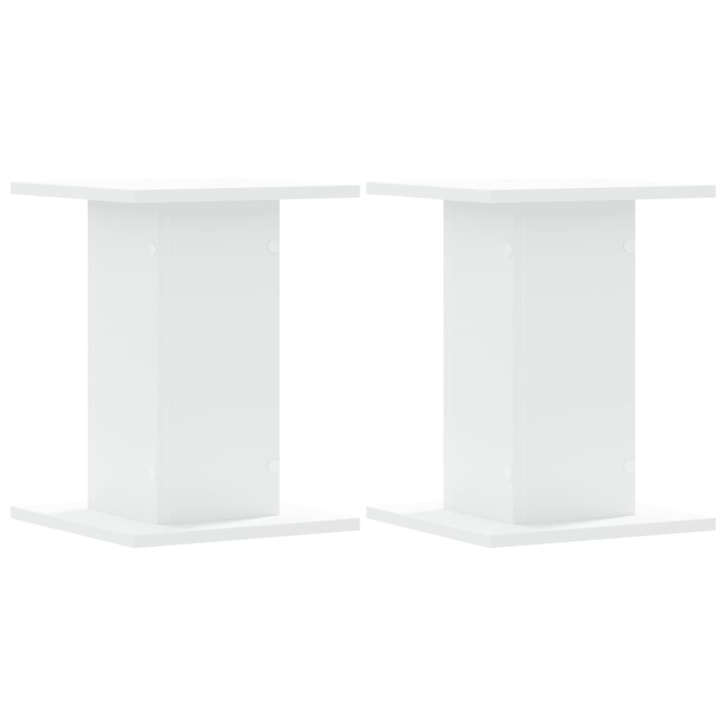 vidaXL Plant Stands 2 pcs White 30x30x40 cm Engineered Wood 2