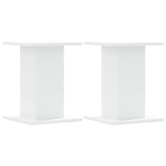 vidaXL Plant Stands 2 pcs White 30x30x40 cm Engineered Wood 2