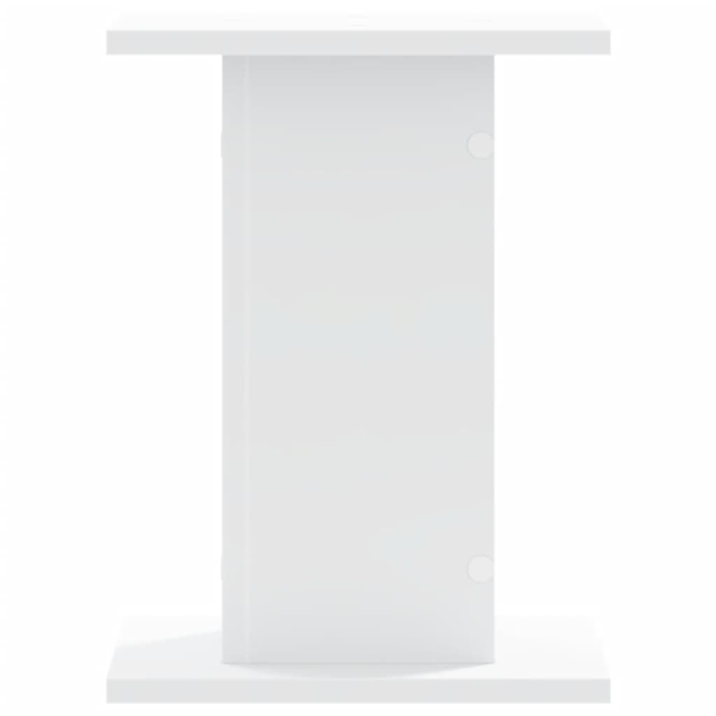 vidaXL Plant Stands 2 pcs White 30x30x40 cm Engineered Wood 4