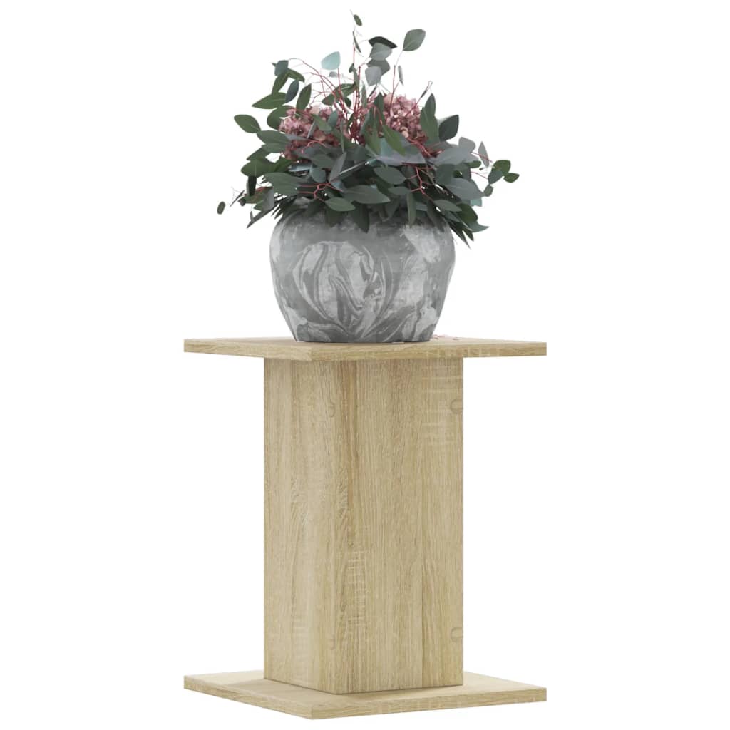 vidaXL Plant Stands 2 pcs Sonoma Oak 30x30x40 cm Engineered Wood 1