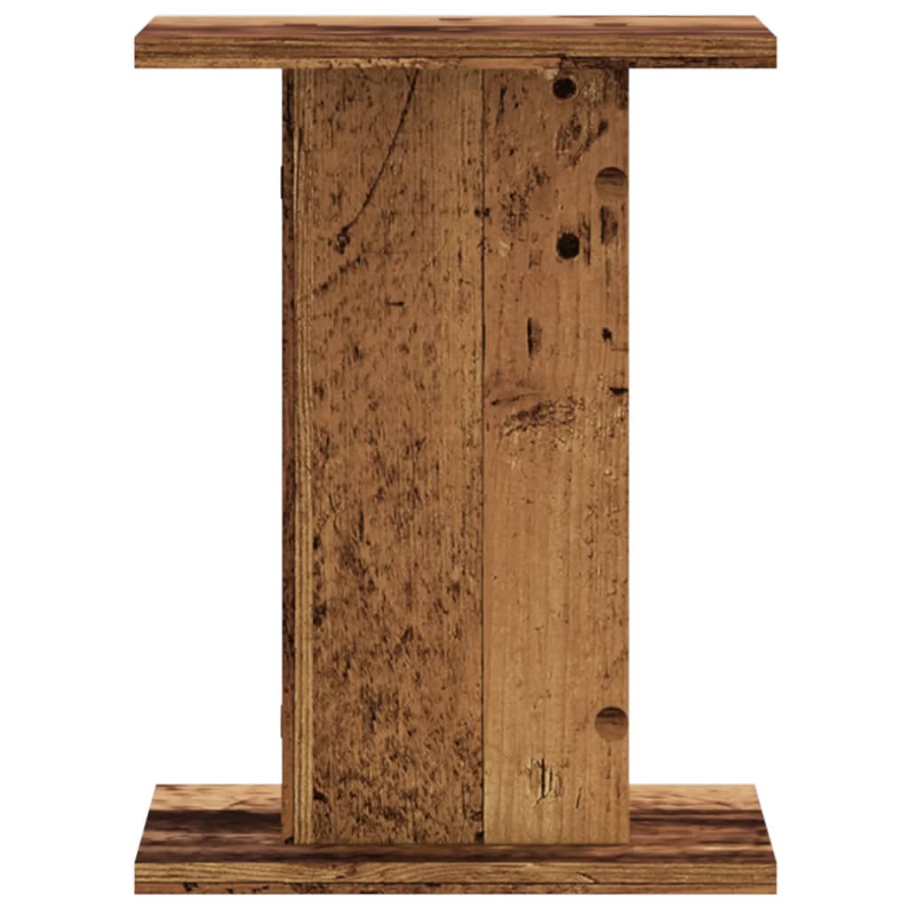 vidaXL Plant Stands 2 pcs Old Wood 30x30x40 cm Engineered Wood 4