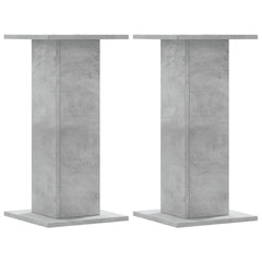 vidaXL Plant Stands 2 pcs Concrete Grey 30x30x60 cm Engineered Wood 2