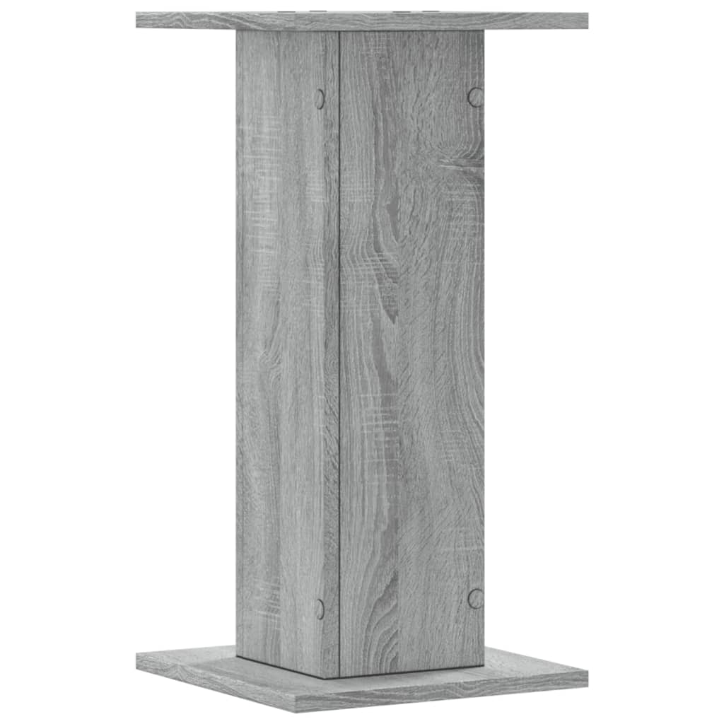 vidaXL Plant Stands 2 pcs Grey Sonoma 30x30x60 cm Engineered Wood 6