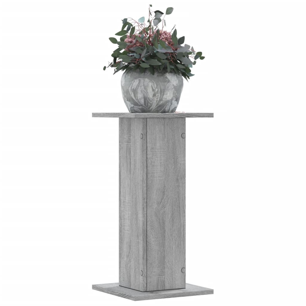 vidaXL Plant Stands 2 pcs Grey Sonoma 30x30x60 cm Engineered Wood 1