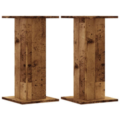vidaXL Plant Stands 2 pcs Old Wood 30x30x60 cm Engineered Wood 2