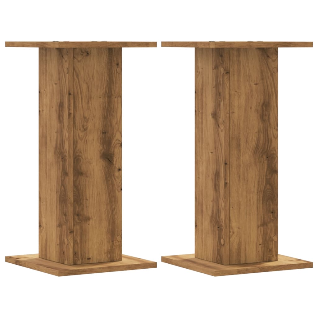 vidaXL Plant Stands 2 pcs Artisian Oak 30x30x60 cm Engineered Wood 2