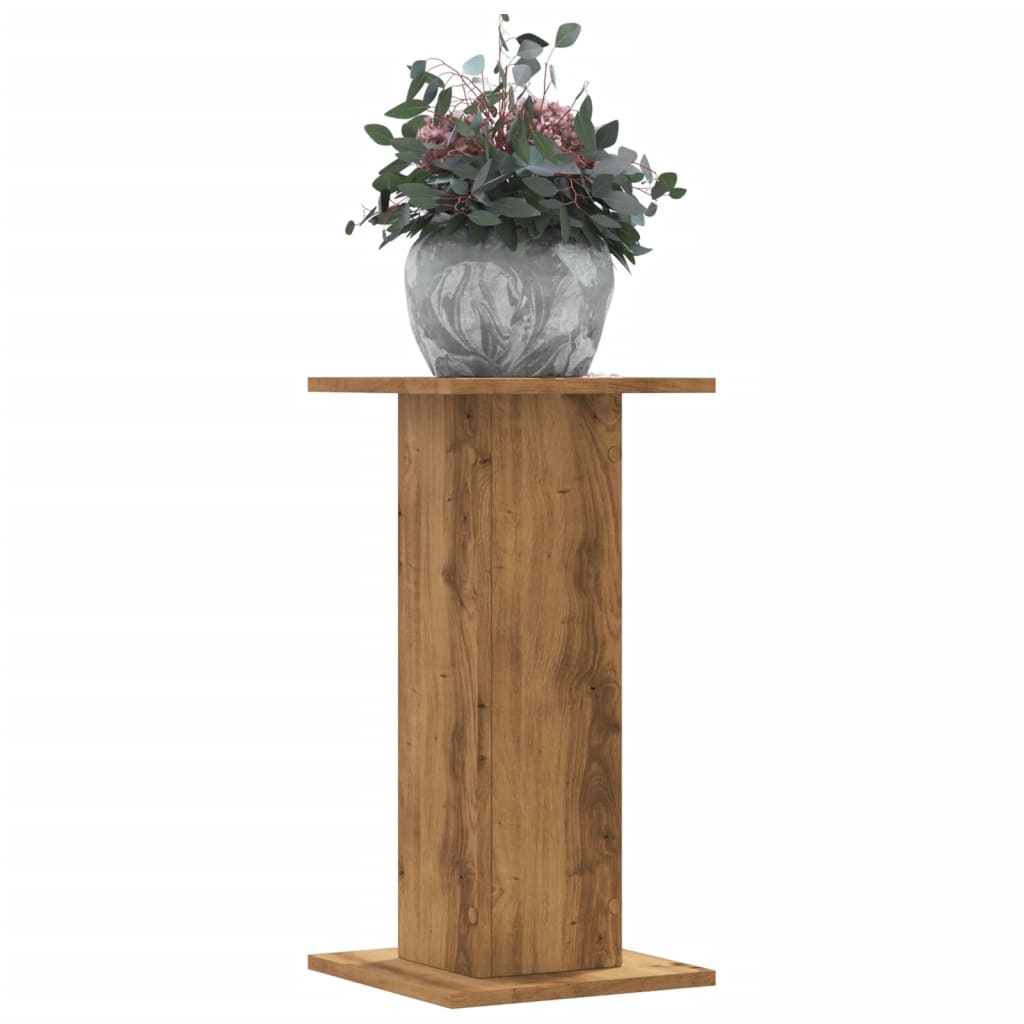 vidaXL Plant Stands 2 pcs Artisian Oak 30x30x60 cm Engineered Wood 1