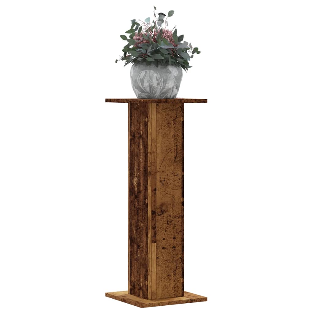 vidaXL Plant Stands 2 pcs Engineered Wood 30 x 30 x 80 cm