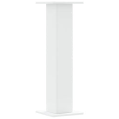 vidaXL Plant Stands 2 pcs White 30x30x95 cm Engineered Wood 6