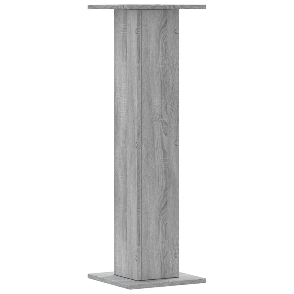 vidaXL Plant Stands 2 pcs Grey Sonoma 30x30x95 cm Engineered Wood 4