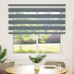 Zebra Blind Fabric Width 135.9 cm Polyester Drop 150 cm Dark Grey 150 cm