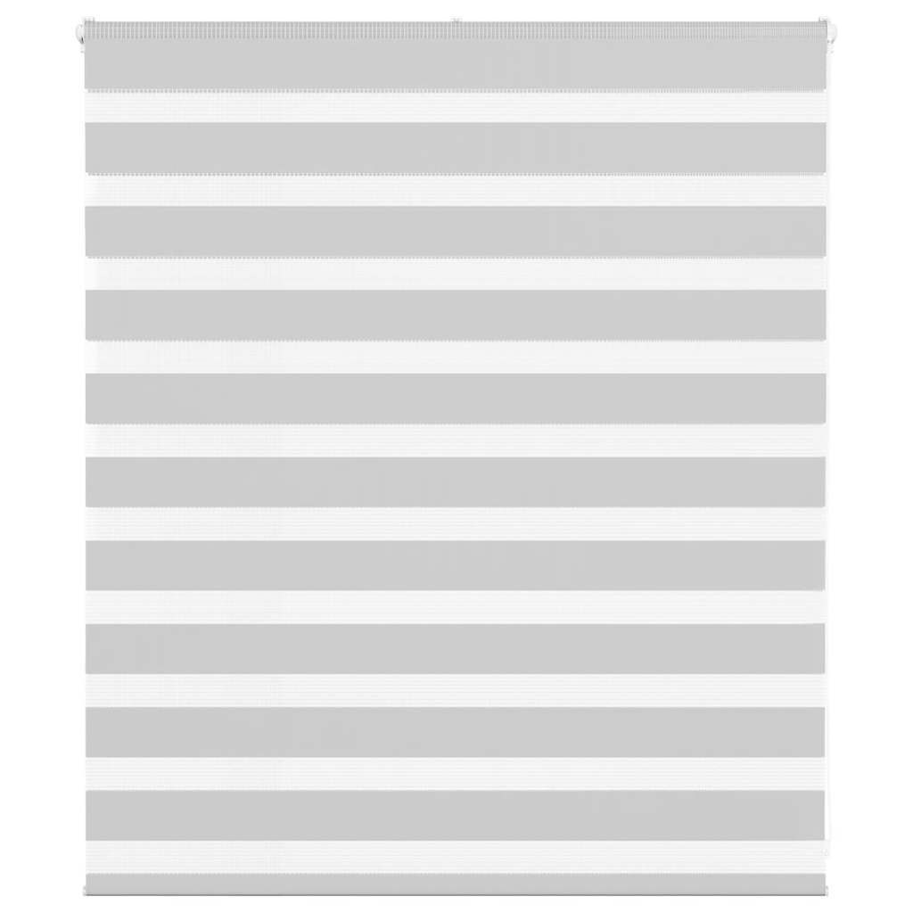 vidaXL Zebra Blind Light Grey 130x100 cm Fabric Width 125.9 cm Polyester 1
