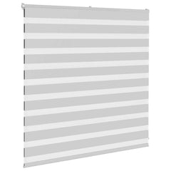 vidaXL Zebra Blind Light Grey 145x100 cm Fabric Width 140.9 cm Polyester 3