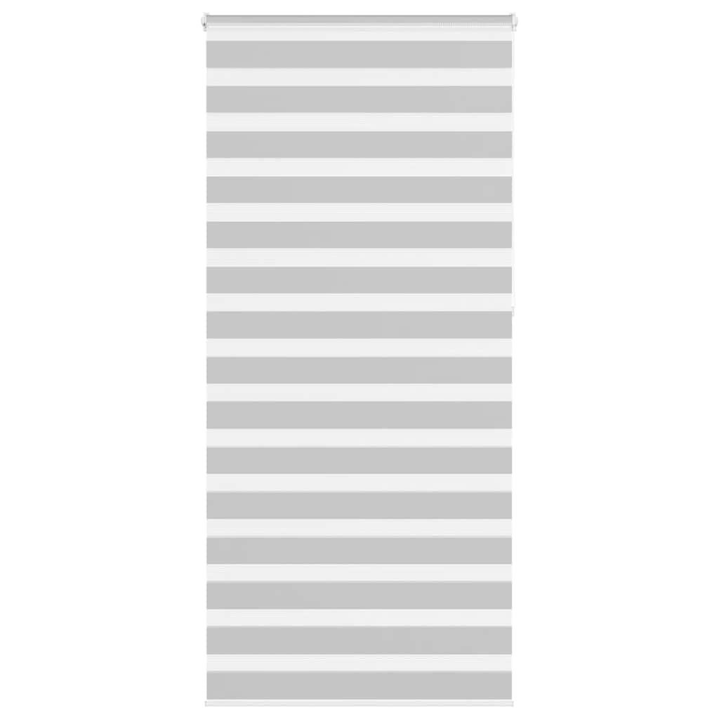 vidaXL Zebra Blind Light Grey 95x230 cm Fabric Width 90.9 cm Polyester 1