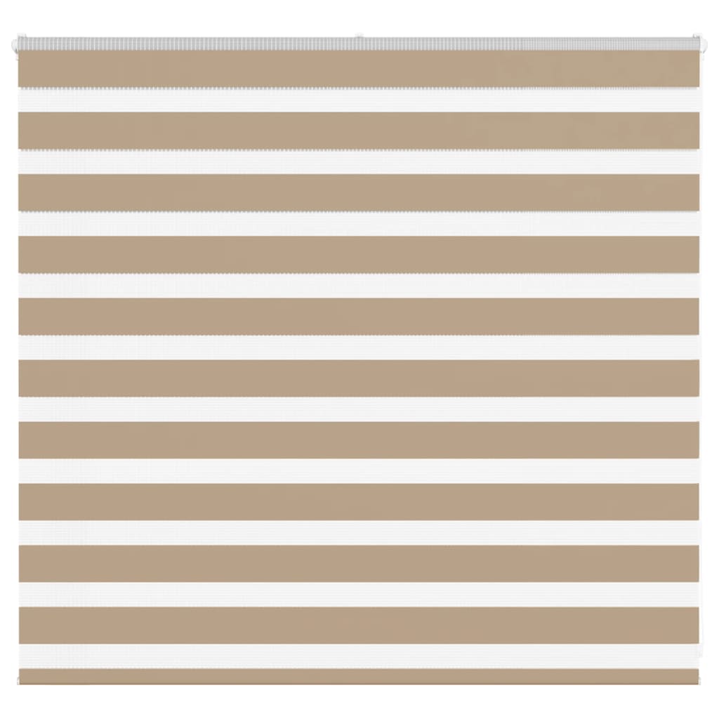 vidaXL Zebra Blind Sand Brown 155x100 cm Fabric Width 150.9 cm Polyester 1