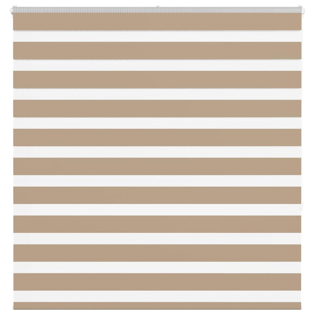 vidaXL Zebra Blind Sand Brown 140x150 cm Fabric Width 135.9 cm Polyester 1