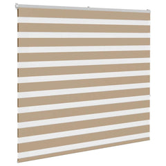 vidaXL Zebra Blind Sand Brown 160x150 cm Fabric Width 155.9 cm Polyester 3