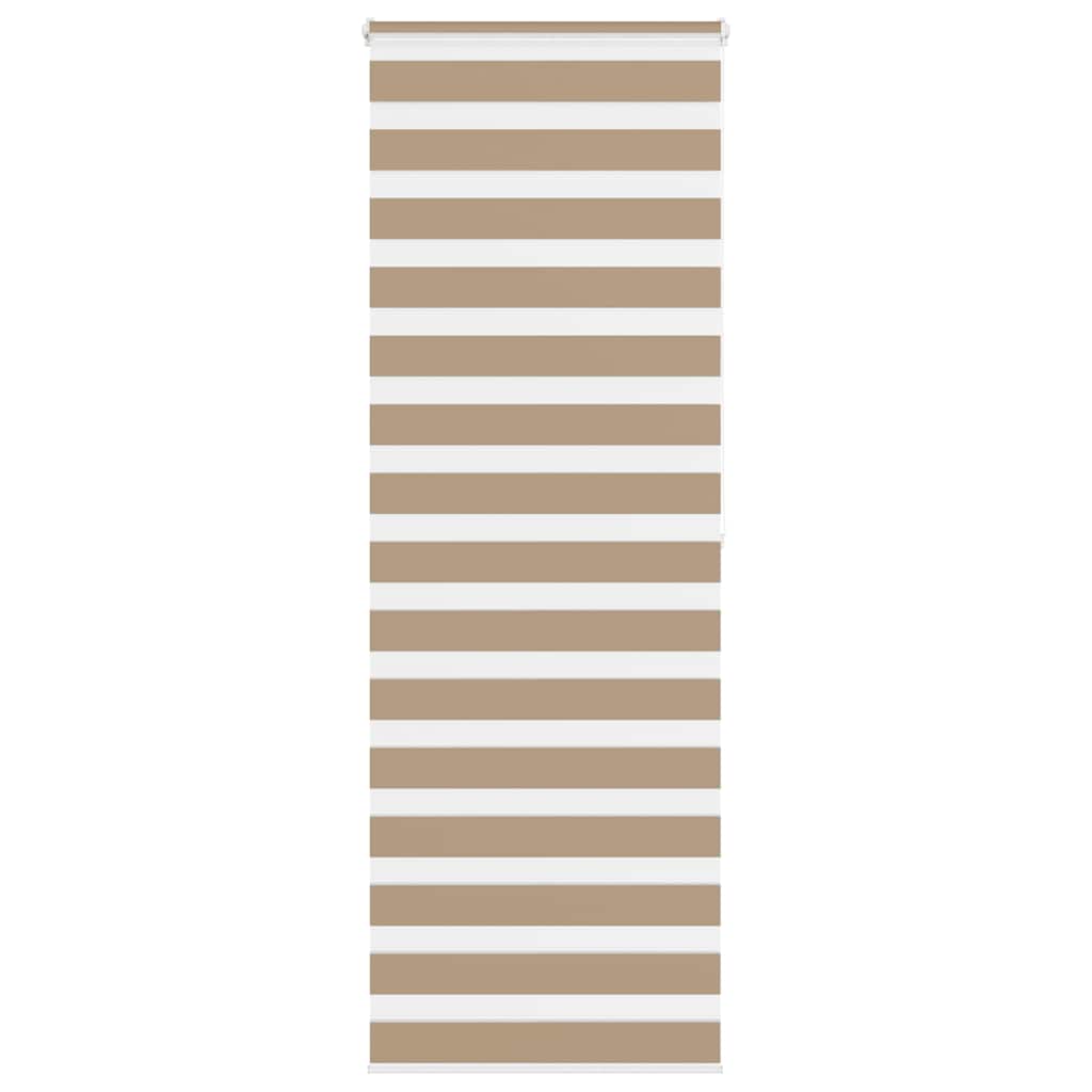 vidaXL Zebra Blind Sand Brown 90x200 cm Fabric Width 85.9 cm Polyester 1