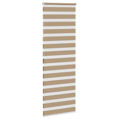 vidaXL Zebra Blind Sand Brown 90x200 cm Fabric Width 85.9 cm Polyester 4