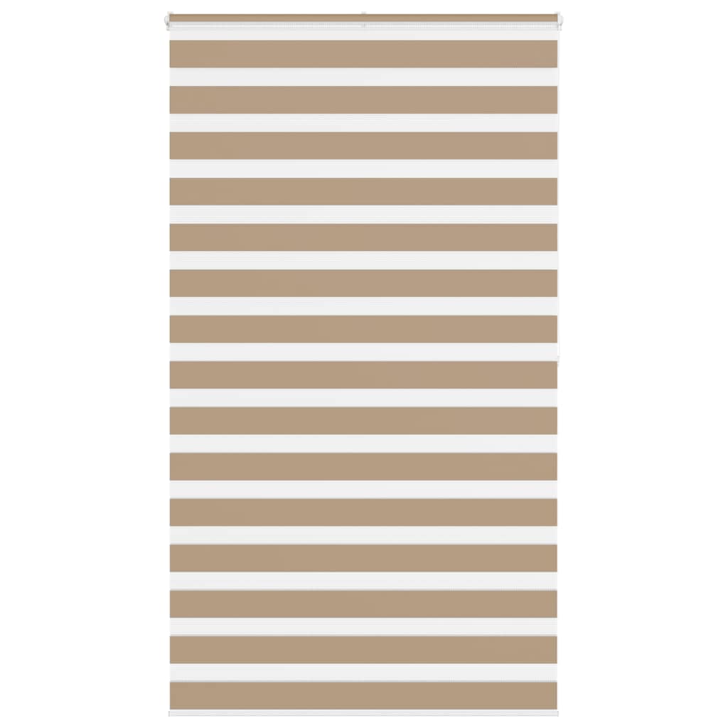 vidaXL Zebra Blind Sand Brown 135x200 cm Fabric Width 130.9 cm Polyester 1