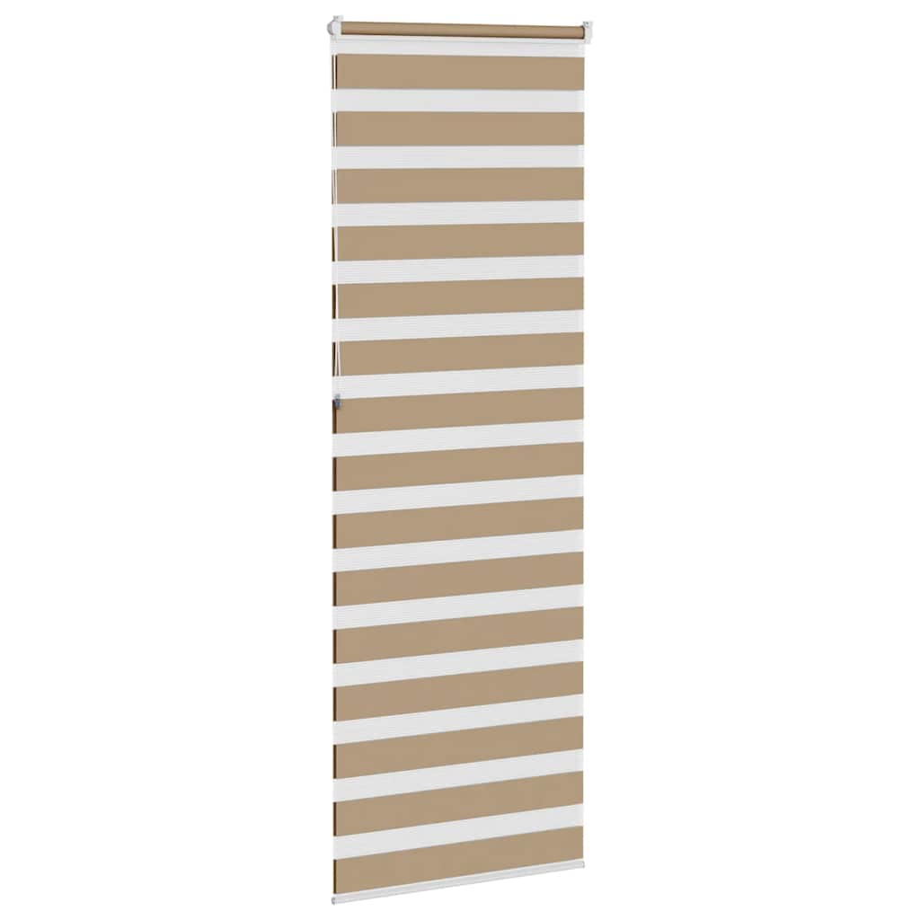 vidaXL Zebra Blind Sand Brown 90x230 cm Fabric Width 85.9 cm Polyester 4
