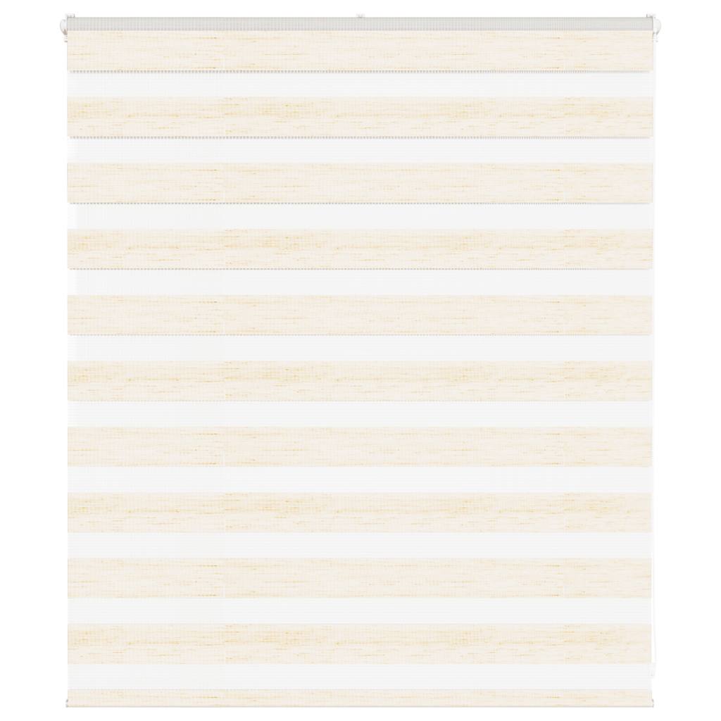 vidaXL Zebra Blind Marble Beige 125x100 cm Fabric Width 120.9 cm Polyester 1