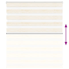 vidaXL Zebra Blind Marble Beige 125x100 cm Fabric Width 120.9 cm Polyester 5