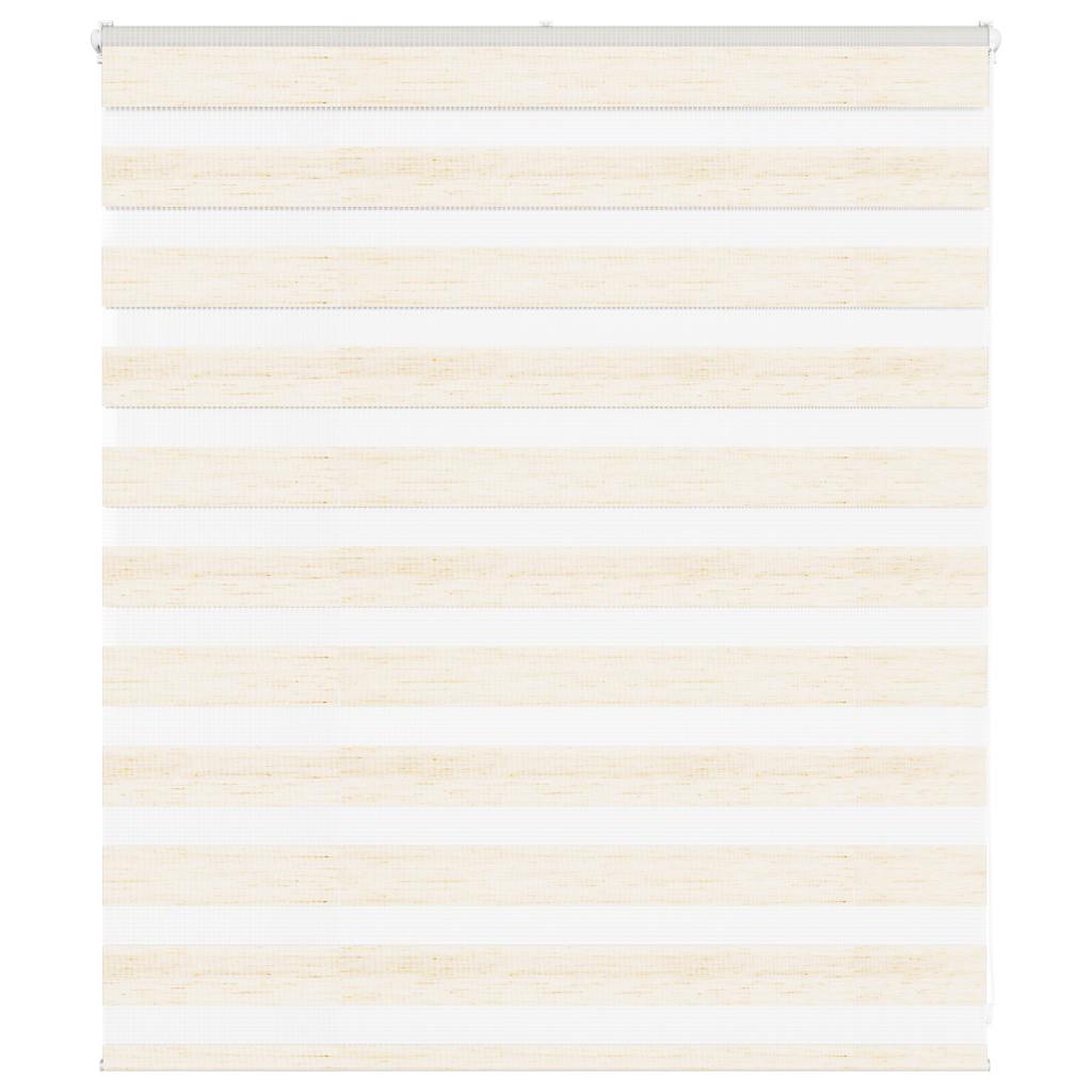vidaXL Zebra Blind Marble Beige 135x100 cm Fabric Width 130.9 cm Polyester 1