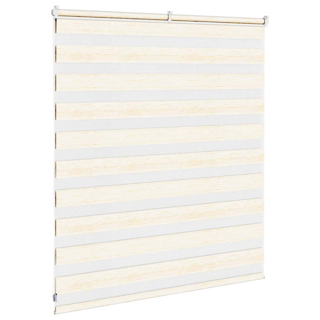 vidaXL Zebra Blind Marble Beige 135x100 cm Fabric Width 130.9 cm Polyester 4