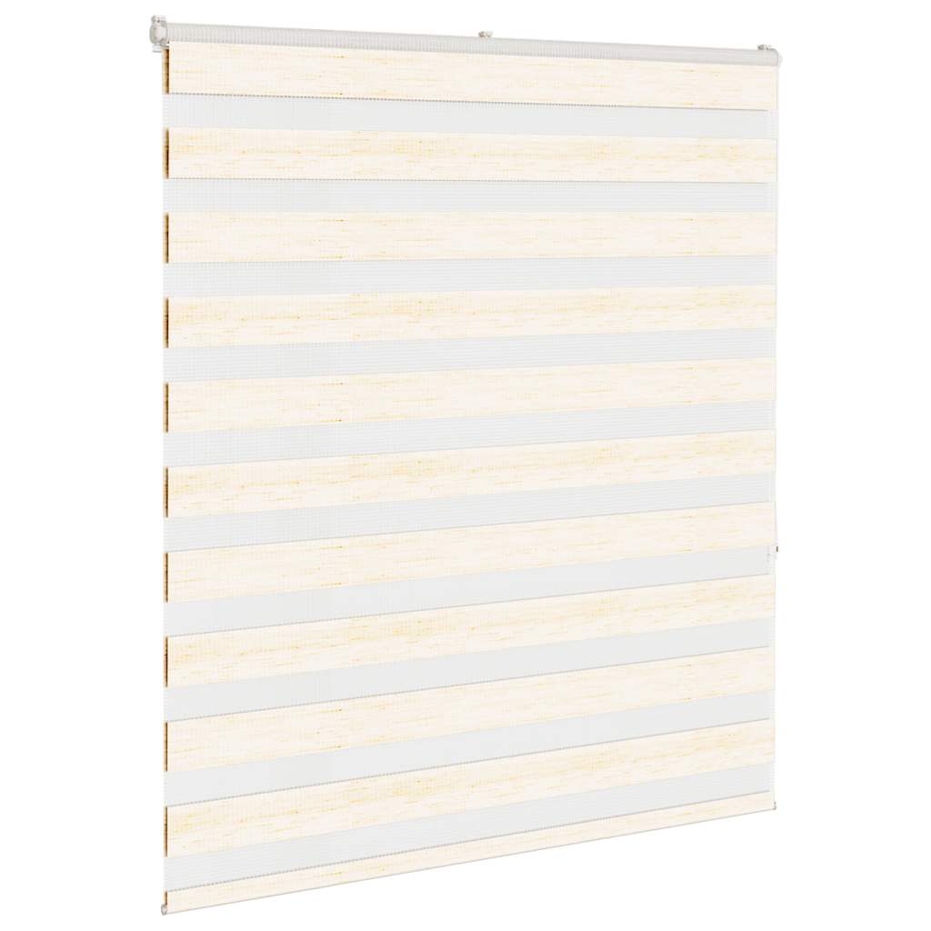 vidaXL Zebra Blind Marble Beige 125x150 cm Fabric Width 120.9 cm Polyester 3