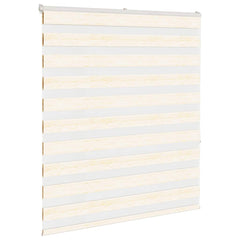 vidaXL Zebra Blind Marble Beige 125x150 cm Fabric Width 120.9 cm Polyester 3